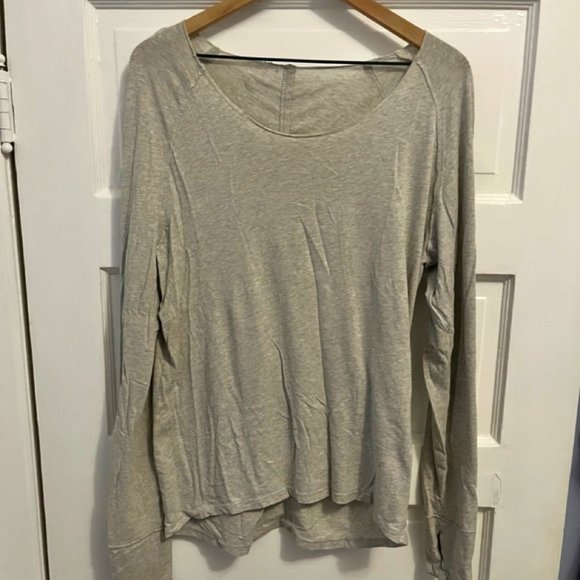 Relaxed Yoga/Sleep Long-Sleeve Shirt - Picture 1 of 4